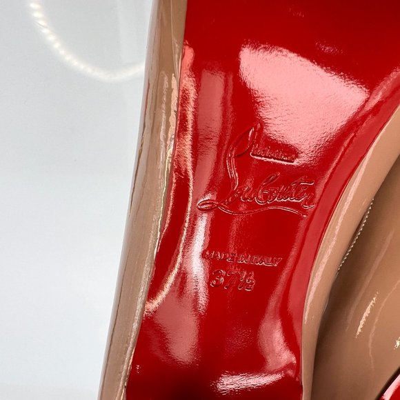 🌷❤️🔥SPRING SALE 🔥 FINAL PRICE Christian Louboutin Neofilo 120 Nude Pump 37.5 - Picture 8 of 8